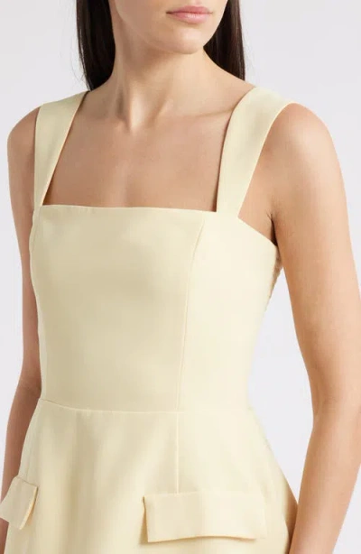 Amanda Uprichard Bethany Skort Romper In Cornsilk