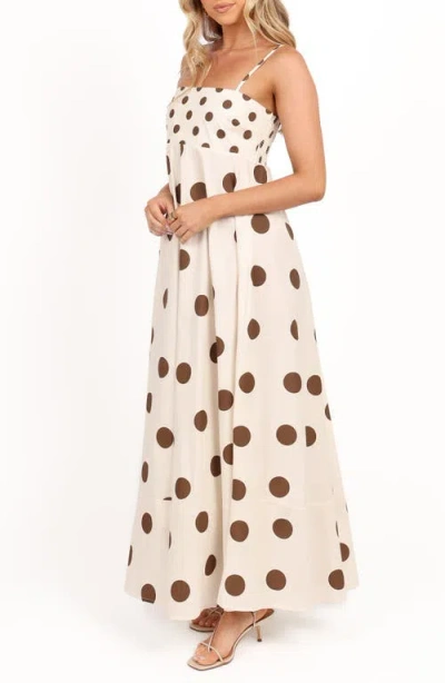Petal And Pup Petal & Pup Deenie Mixed Polka Dot Cotton Maxi Dress In Multi