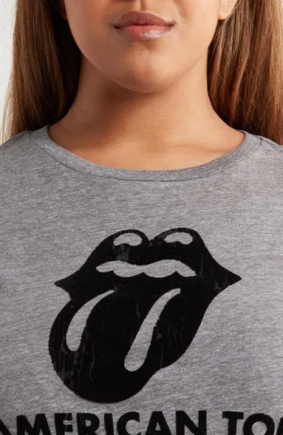 Lucky Brand Rolling Stones Graphic Boyfriend T-shirt In Gray