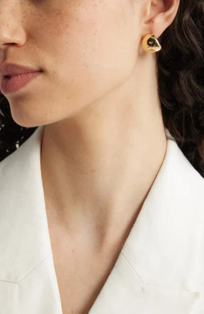 Nordstrom Small Puffy Tapered Hoop Earrings In Gold