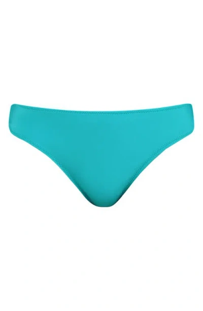 L'agence Nicole Shimmer Classic Bikini Bottom In Blue