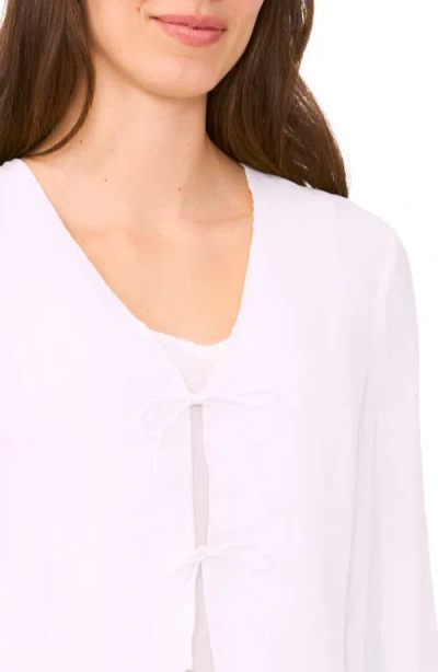Halogen ® Tie Front Top In White