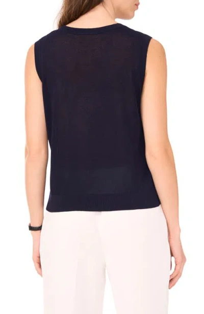 Halogen ® Sleeveless Button-up Sweater In Black