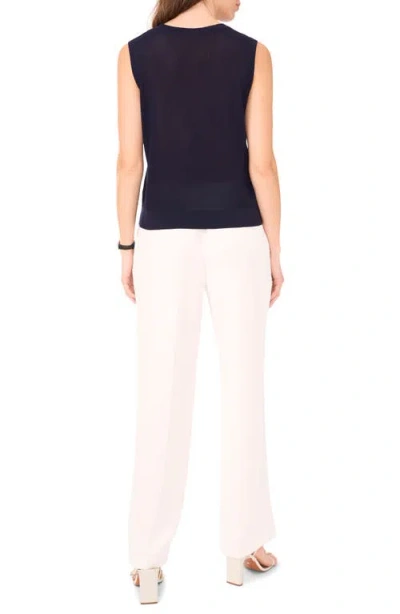 Halogen ® Sleeveless Button-up Sweater In Black