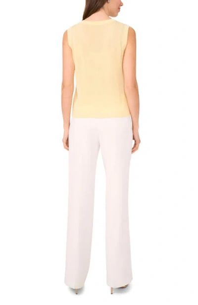 Halogen ® Sleeveless Button-up Sweater In Yellow
