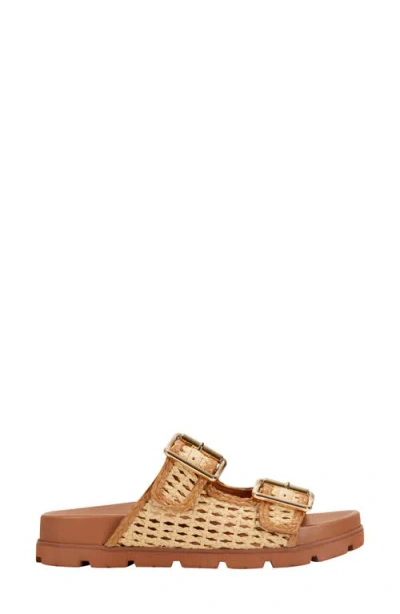 Marc Fisher Ltd Women's Mylan Footbed Sandal In Brown