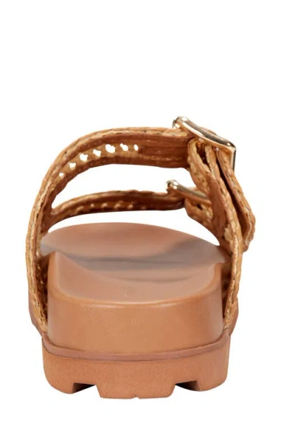 Marc Fisher Ltd Women's Mylan Footbed Sandal In Brown