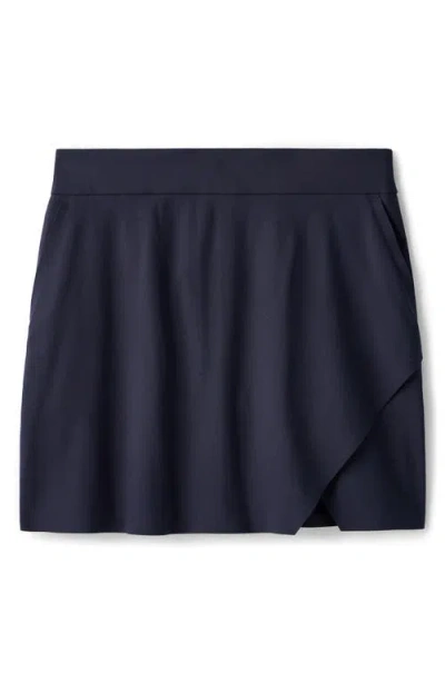 Rhone Birdie Wrap Front Miniskort In Navy Blue