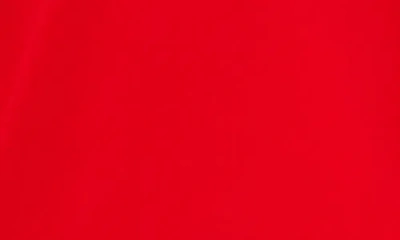 Cece Flutter Sleeve Georgette Top In Red