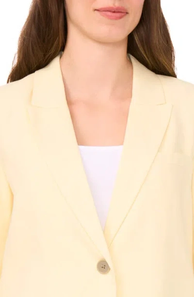Halogen ® One-button Linen Blend Blazer In Yellow
