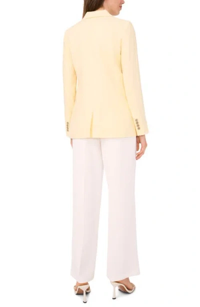 Halogen ® One-button Linen Blend Blazer In Yellow