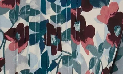 Nydj Pleated Peasant Blouse In Gray