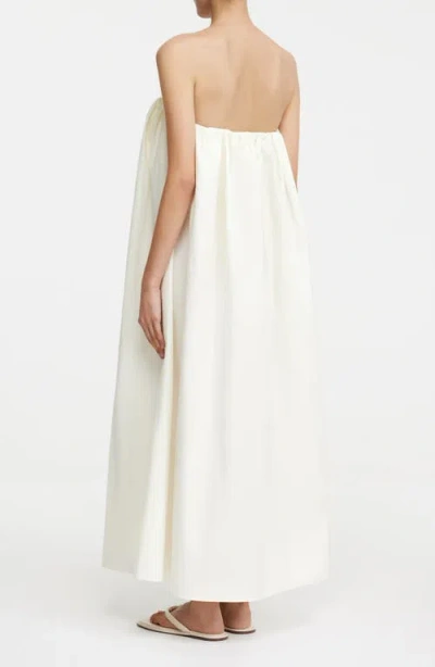 Significant Other Shiloh Floral Strapless Maxi Dress In White