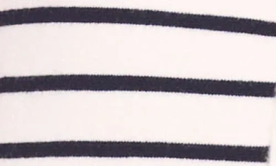 Cece Stripe Crewneck Sweater Vest In White