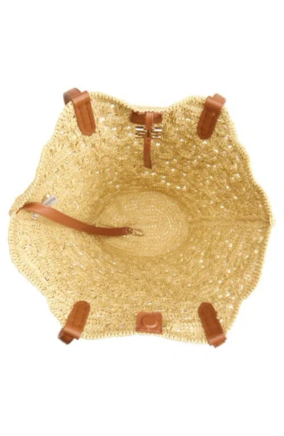 Sam Edelman Layla Floral Raffia Tote Bag In Neutral