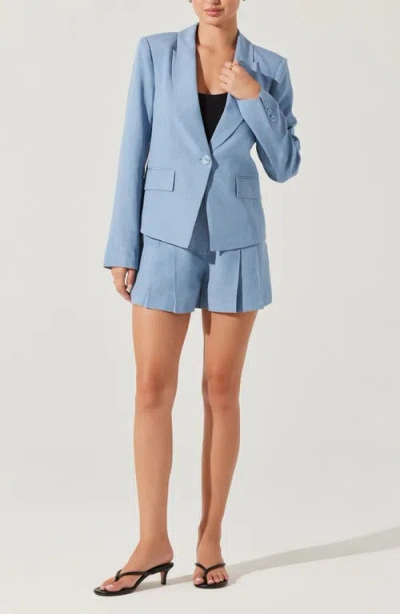 Astr The Label Artice Blazer In Blue