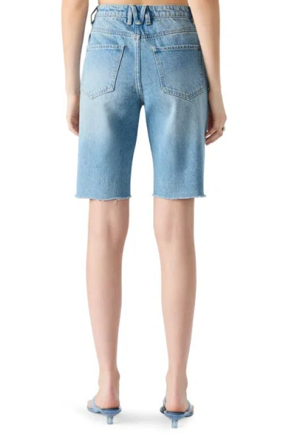 Steve Madden Dita Denim Bermuda Shorts In Blue