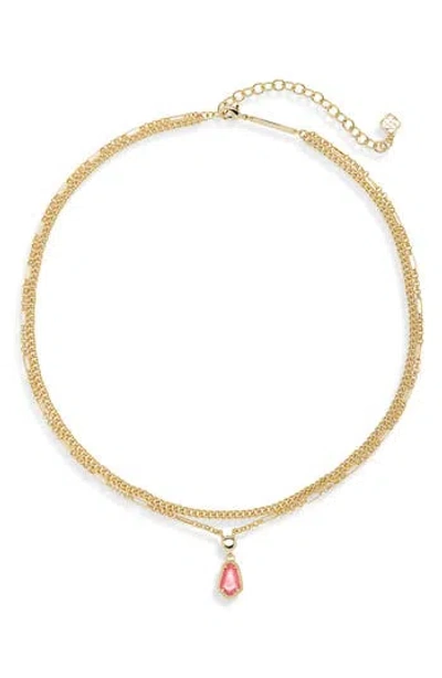Kendra Scott Alexandria Pendant Layered Necklace In Gold