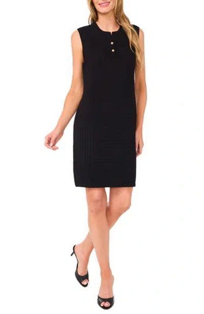 Cece Women's Sleeveless Mini Sweater Dress In Black