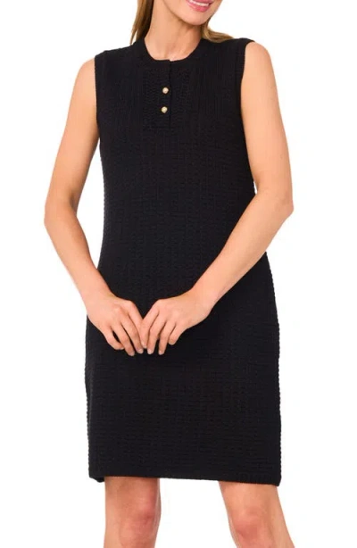 Cece Women's Sleeveless Mini Sweater Dress In Black