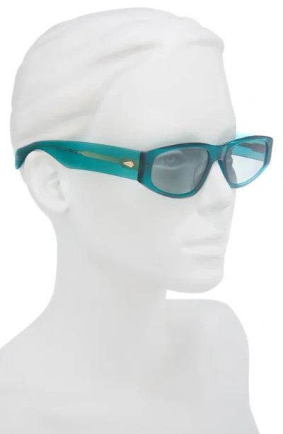 Rag & Bone 55mm Oval Sunglasses In Blue