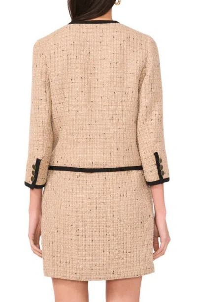 Vince Camuto Front Button Blouson Jacket In Brown