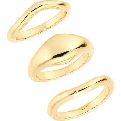 Shashi Delphine Set Of 3 Rings In Gold