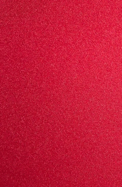 Pacsun Lotus Shirred Swim Top In Red