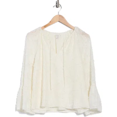 Nordstrom Rack Tie Neck Long Sleeve Top In White