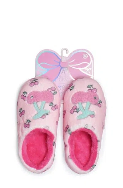 Omg Accessories Kids' Cherry Faux Fur Slipper In Multi