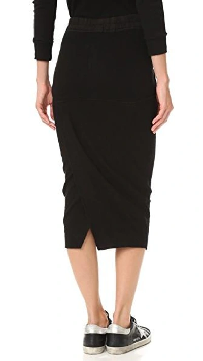 Shop Rick Owens Drkshdw Soft Short Pillar Skirt In Black