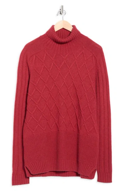 Bugatchi Turtleneck Sweater In Red