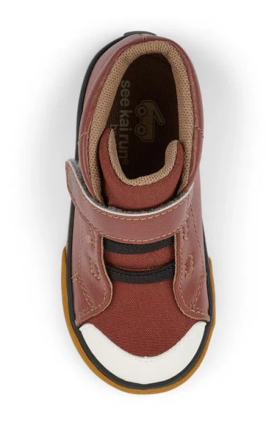 See Kai Run Kids' Drew High Top Sneaker In Brown