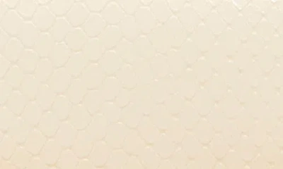 Ted Baker London Evie Charm Leather Clutch In Neutral