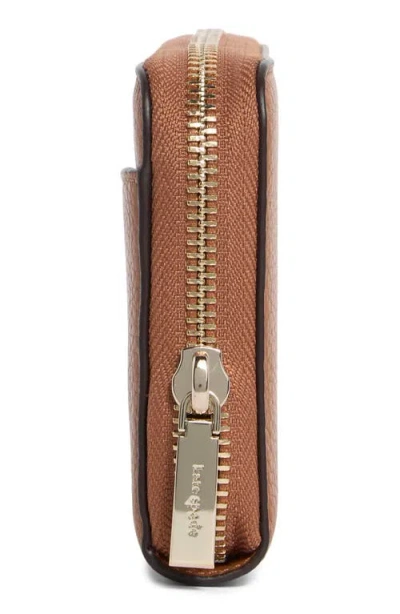 Kate Spade New York Pebbled Leather Continental Wallet In Brown