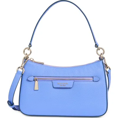 Kate Spade New York Hudson Pebbled Leather Medium Shoulder Bag In Blue