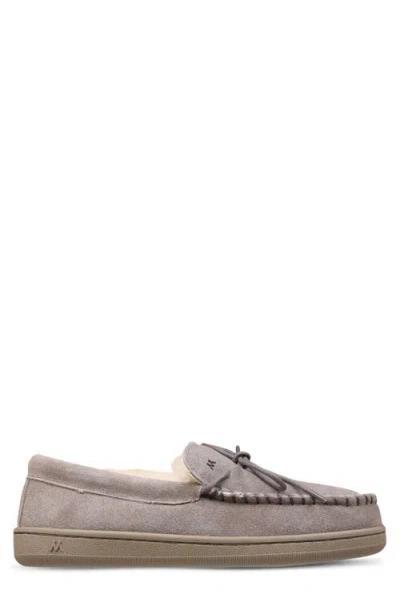 Mykos Theo Faux Shearling Slipper In Gray