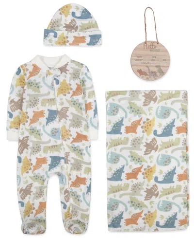 Baby Essentials Baby Boys 4-piece Dinosaur Layette Set In Multi