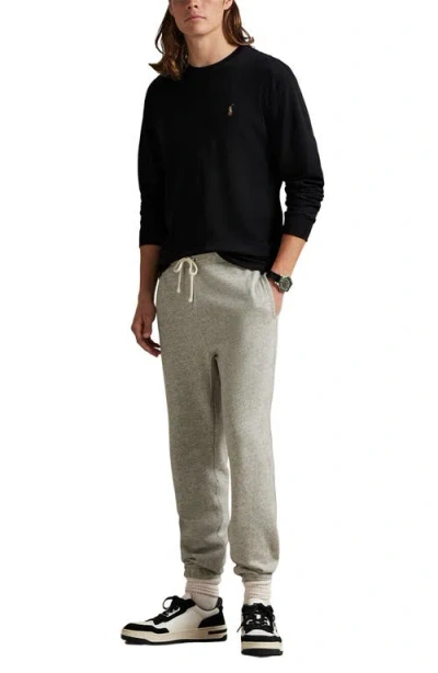 Polo Ralph Lauren Classic Fit Long Sleeve Cotton T-shirt In Black