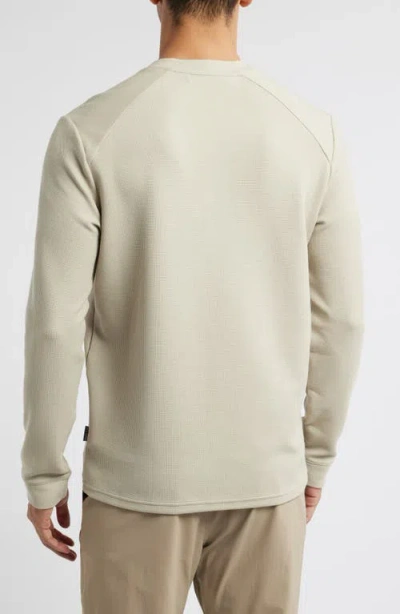 Free Fly Long Sleeve Waffle Henley In Neutral