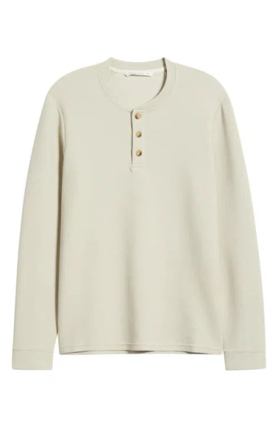 Free Fly Long Sleeve Waffle Henley In Neutral