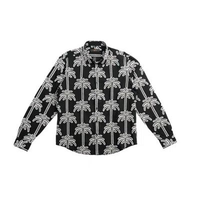 Eight X Men's Black / White Sutr Artisan Short Sleeve Button Up Shirt In Black