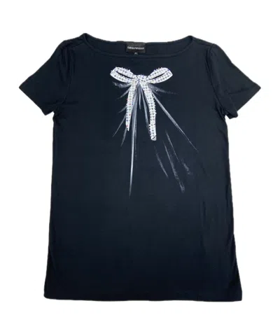 Emporio Armani Crew Neck T-shirt In Black