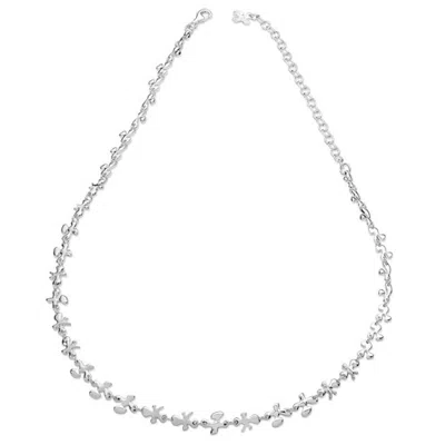 Lucy Quartermaine Women's Fine Splash Necklace In Sterling Silver In Multi