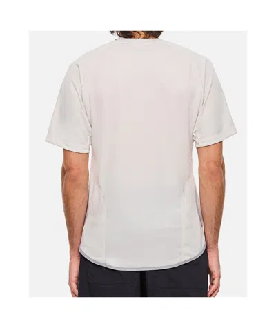 And Wander Logo Printed Crewneck T-shirt In White