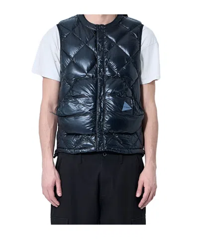 And Wander Quilted Down Jacket In Black
