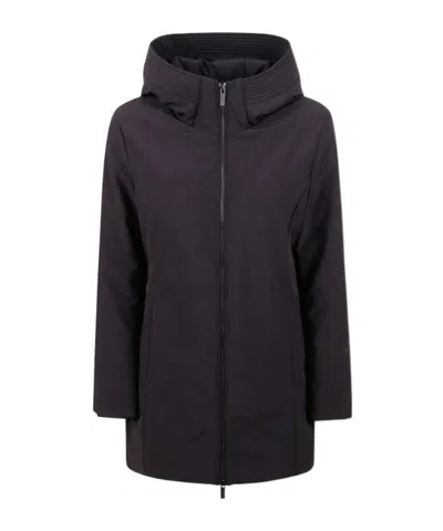 Woolrich Firth Parka In Tech Softshell In Black
