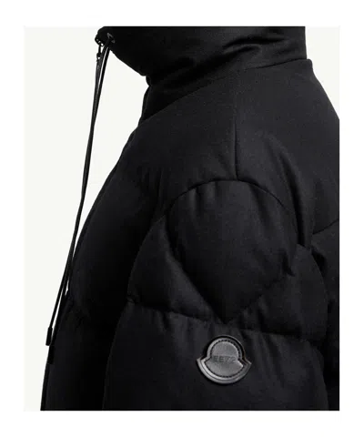 Moncler X Ee72 By Edward Enninful Maarutha Long Down Jacket In Black