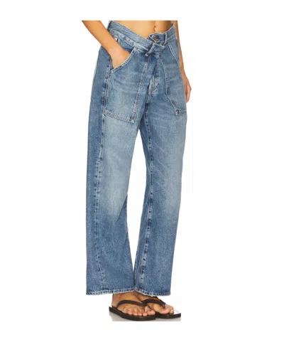 Citizen Of Humanity Ines Utility Trouser In Blue