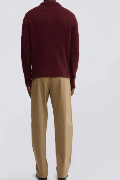 Aspesi Long-sleeved Polo Shirt In Brown